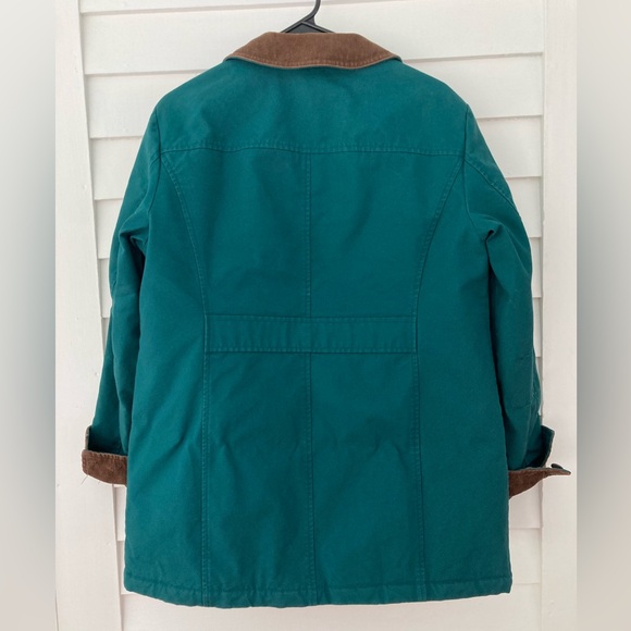 L.L. Bean | Insulated Vintage Green Barn Coat Size Small - Picture 2 of 11